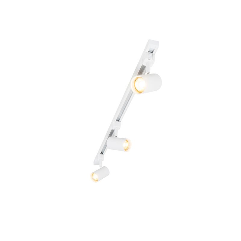 Smart railsysteem wit 1-fase 3-lichts incl. Wifi GU10 - Iconic Jeana