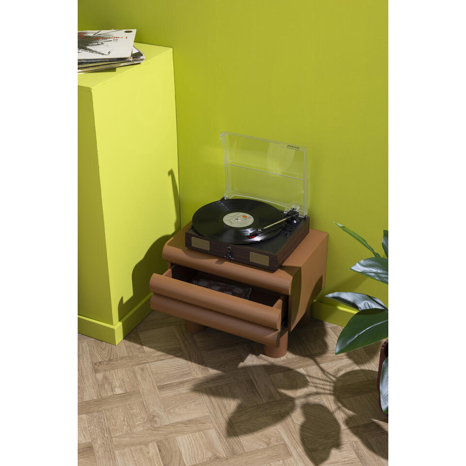Vinyl Chino Bruin Eiken