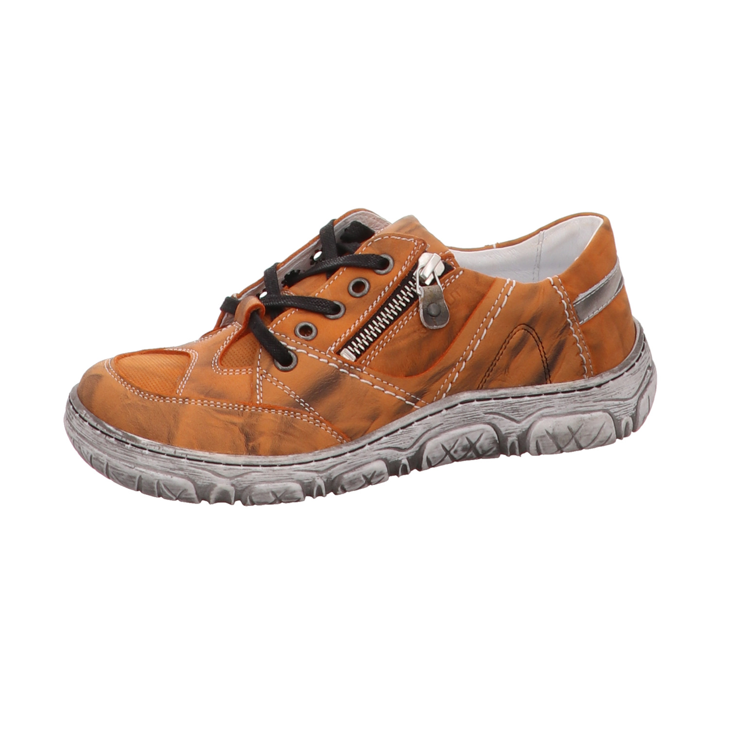 Krisbut Schnürhalbschuh gelb/orange