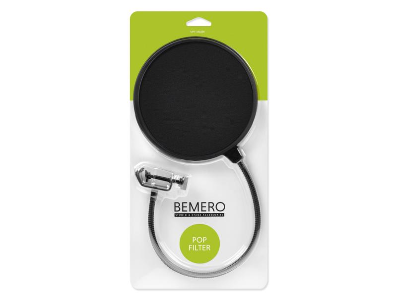 Bemero Popschutz MPF-4465BK Mikrofon Pop Filter