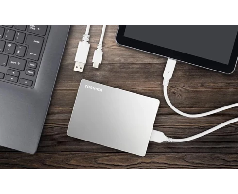 Toshiba Canvio Flex 2TB silver 2,5'' USB 3.2 Gen 1