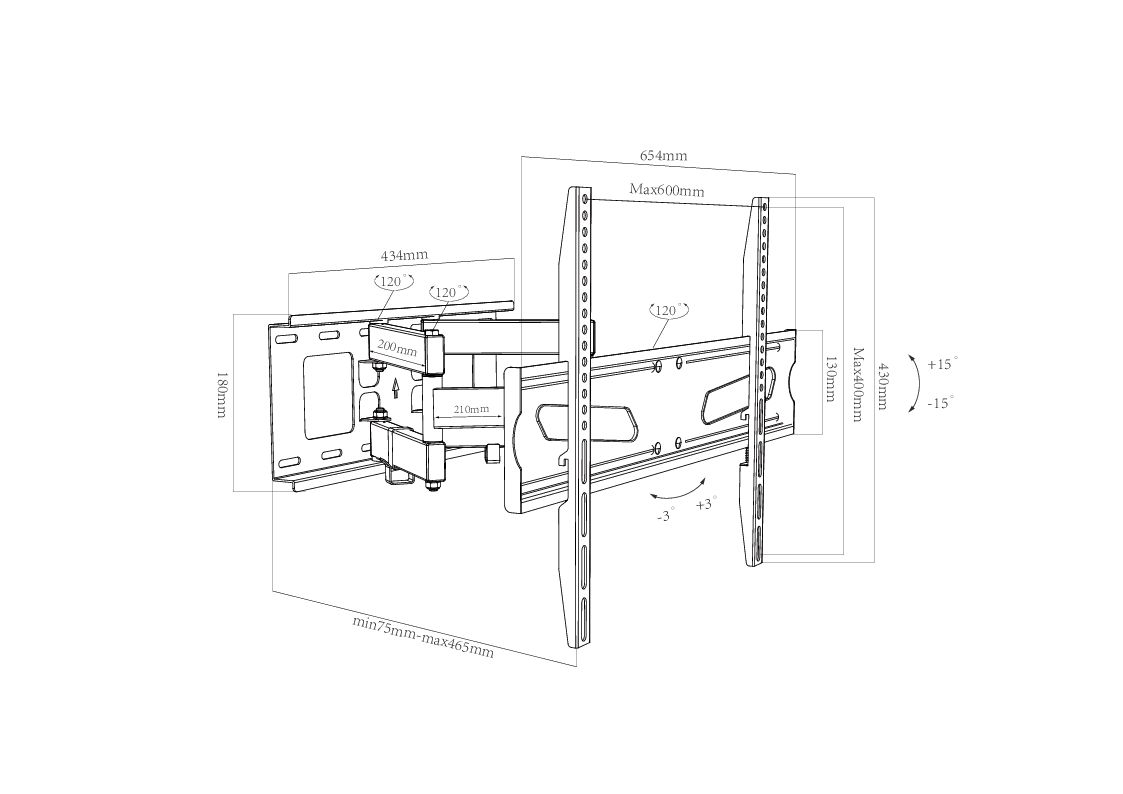 Wandhalterung B-NS 600