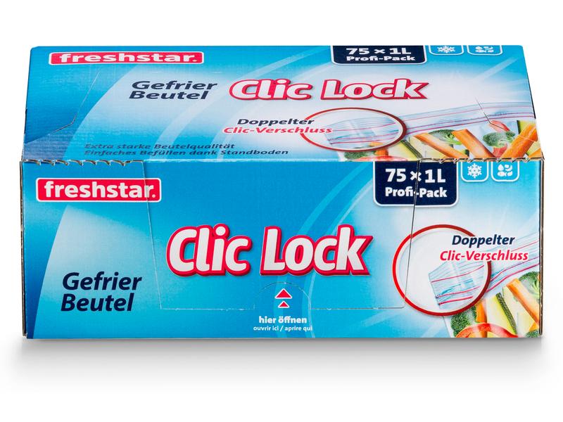 Freshstar Gefrierbeutel 1 Liter, 75 Stück Gefriertüte