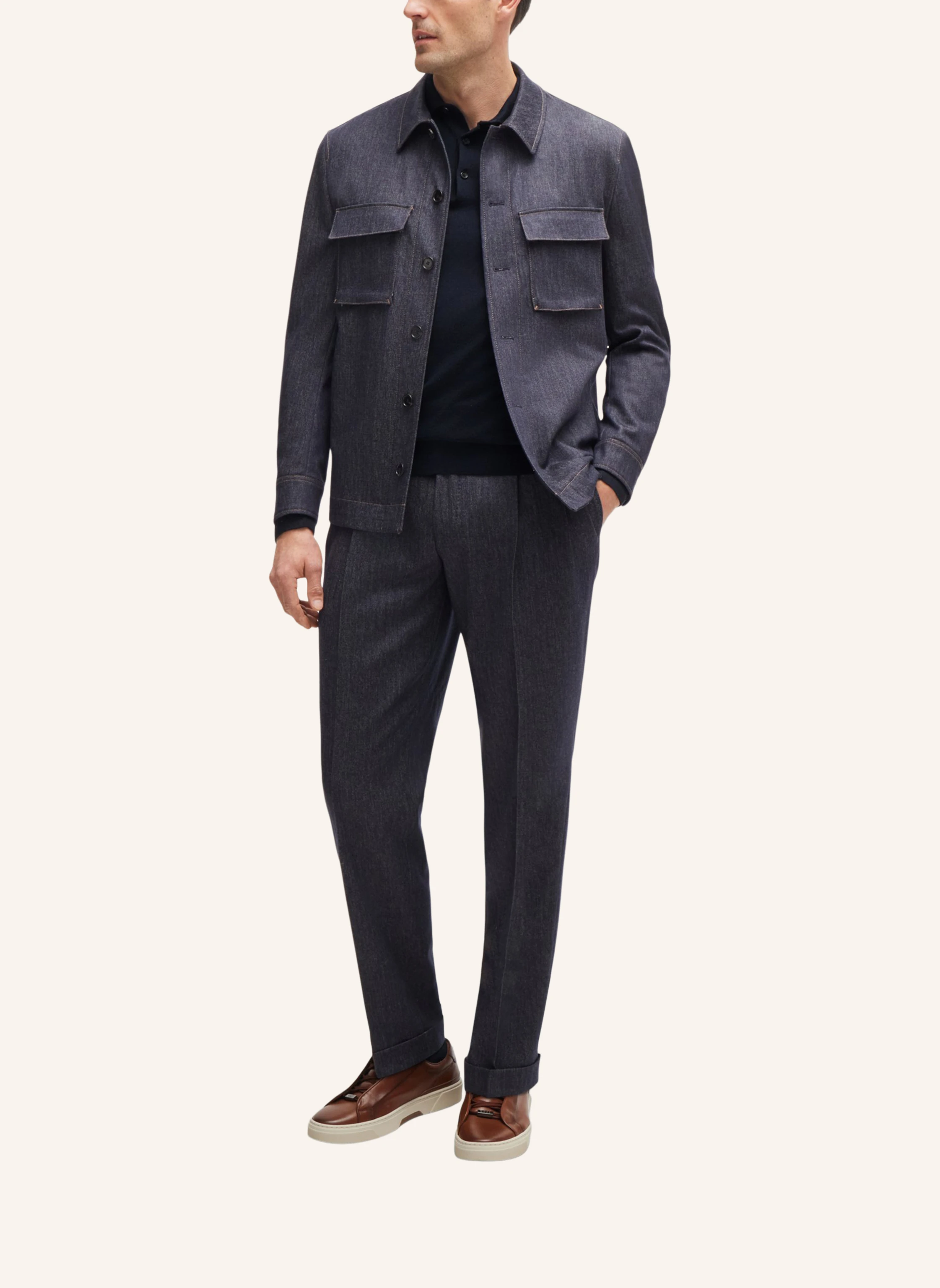 BOSS Pullover L-OVIO Regular Fit