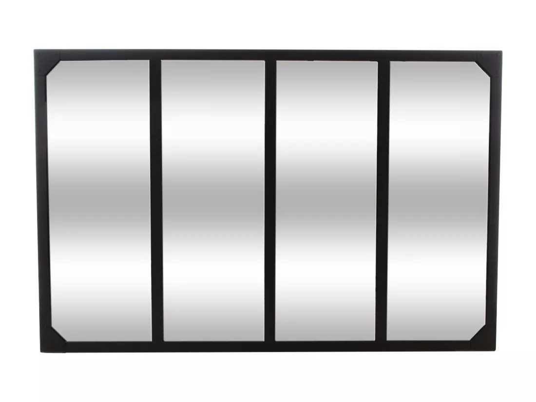 WELL HOME - Miroir Lola en métal noir 116x2,8x75,5 cm