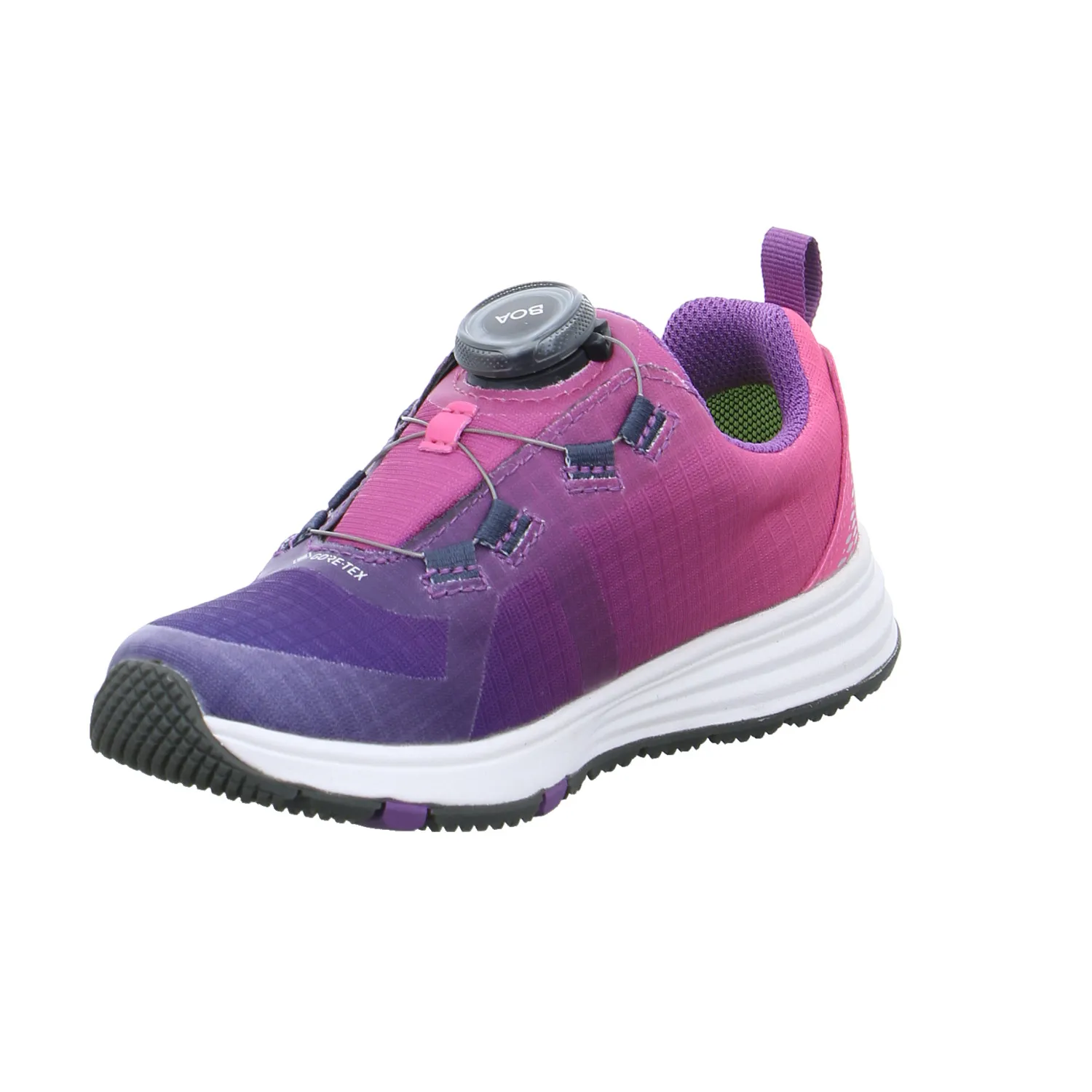 VADO Kleinkinder-Sport -Halbschuh Violette Textil  Sneaker Outdoor