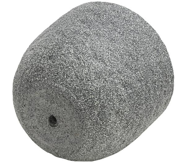 Dehner Kunststein-Topf Rock, rund, grau