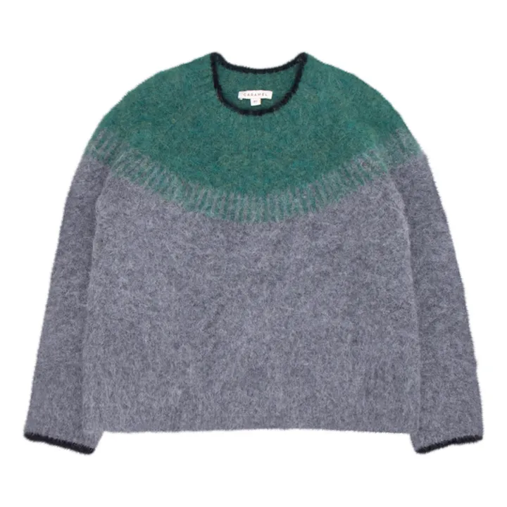 Caramel Pull Alpaga et Mérinos Avala | Gris chiné