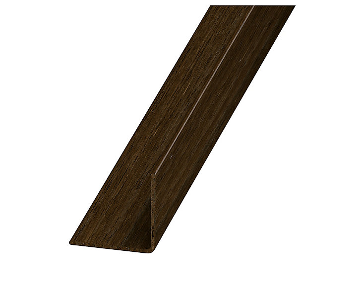 Cornière égale PVC Wengué 20 x 20 mm, 2 m