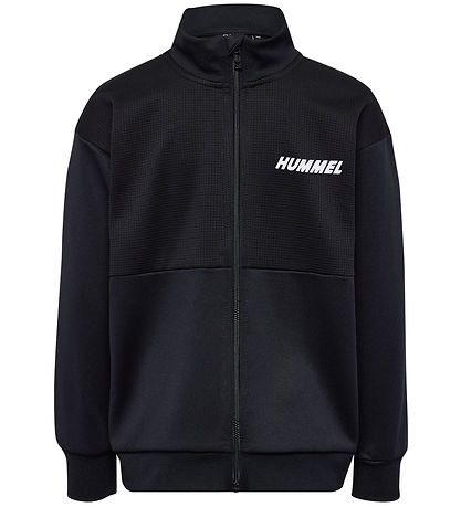 Hummel Cardigan - Waffel - hmlOdin Zip - Black/Asphalt