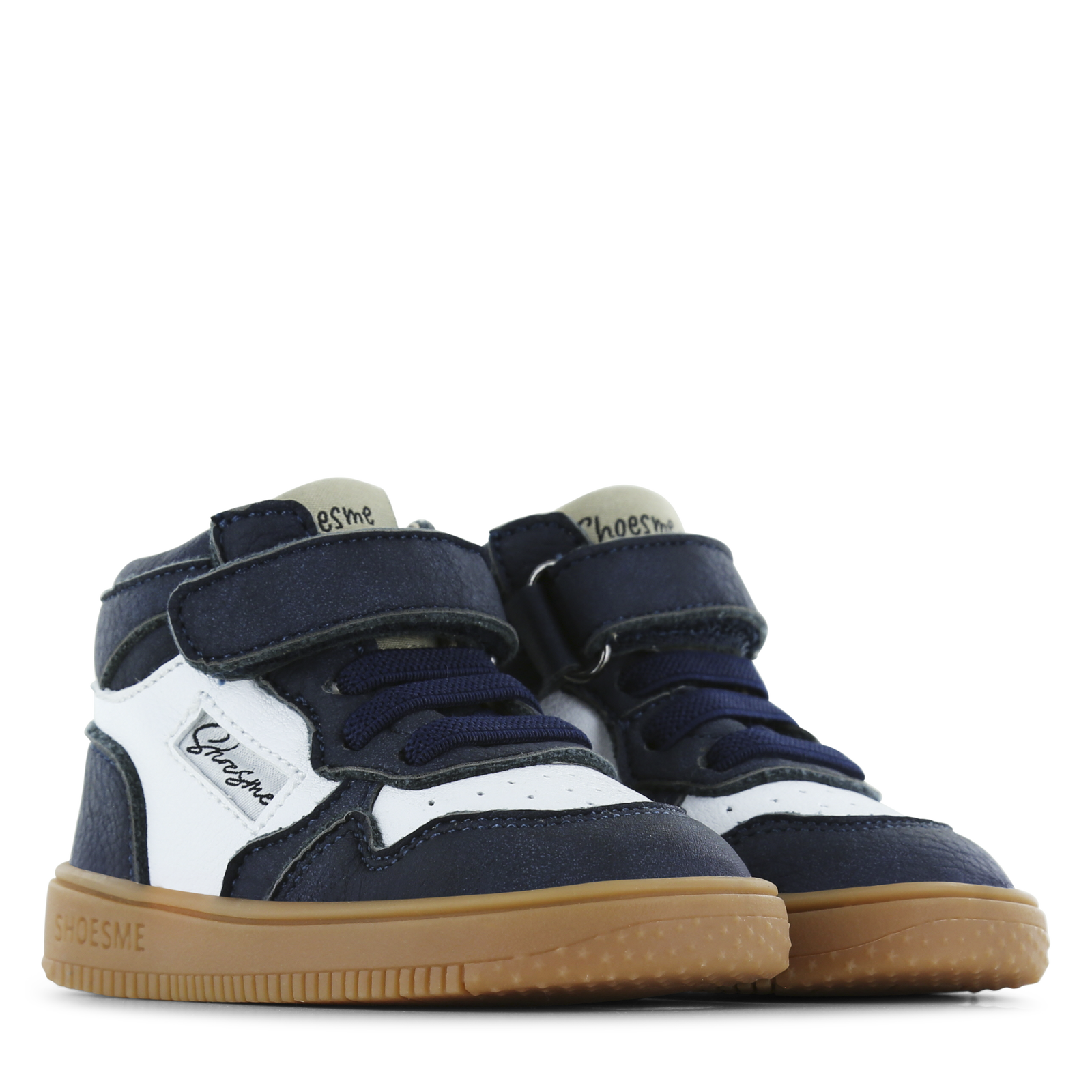 Shoesme wit-donkerblauw sneakertje Leer | Sale