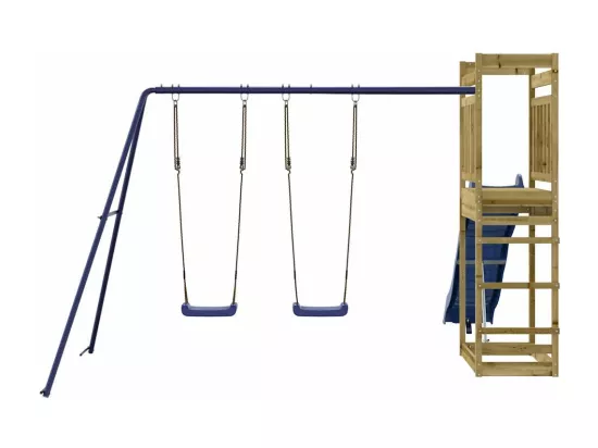 Aire de jeux d'extérieur bois de pin imprégné
