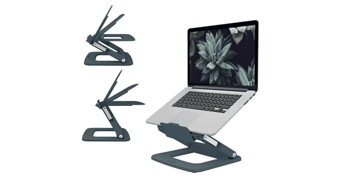 LeitzErgo Verstelbare Multi-hoek Laptopstandaard  (Zwart)