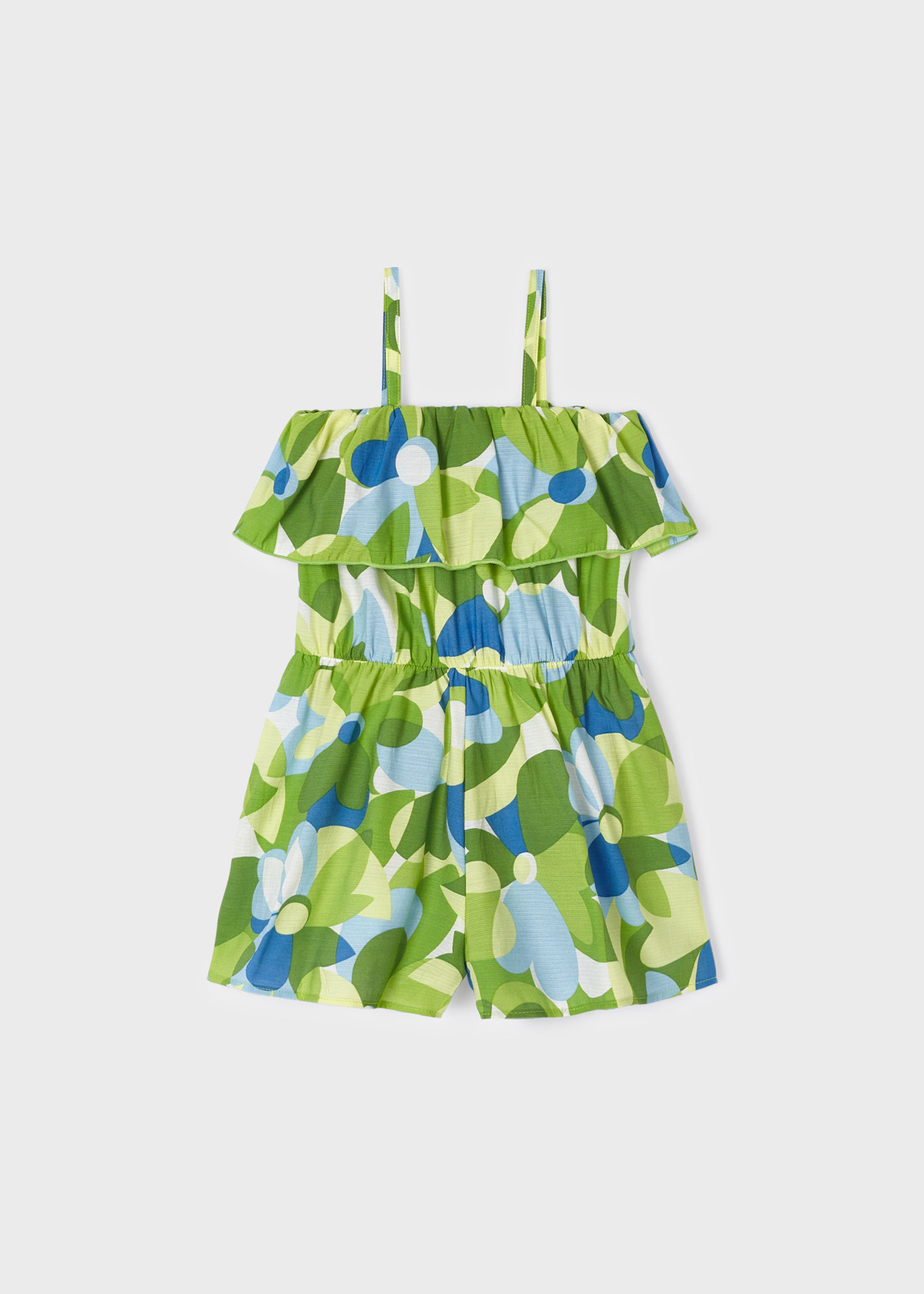 Macacão curto estampado para meninas