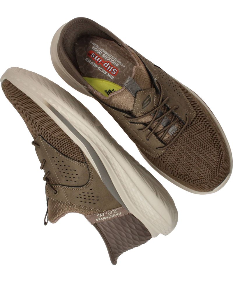 Skechers Slade Caster Slip-Ins Relaxed Fit Sneakers Groen Heren