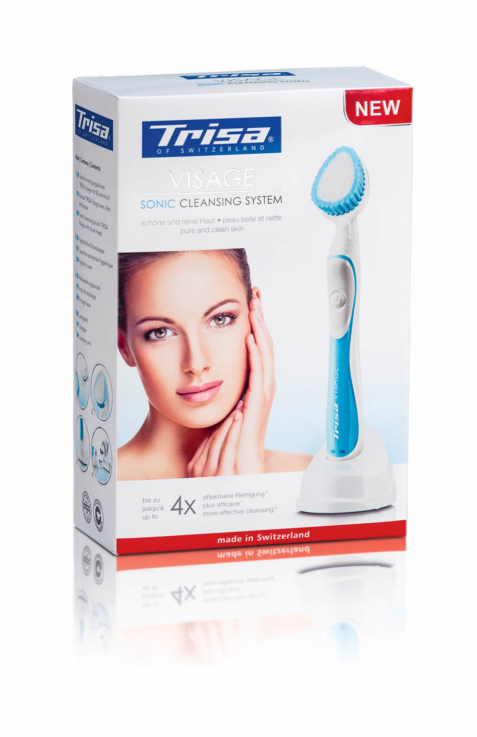 TRISA Visage Sonic Cleansing System pink 1 Stk
