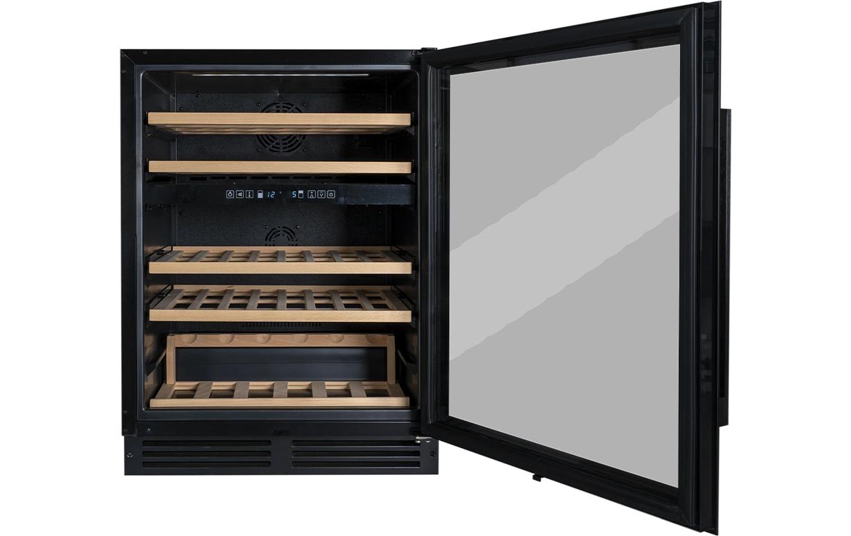 Einbau Weinklimaschrank WKE 46 Schwarz, Rechts, Wechselbar<br>Weintemperierschrank