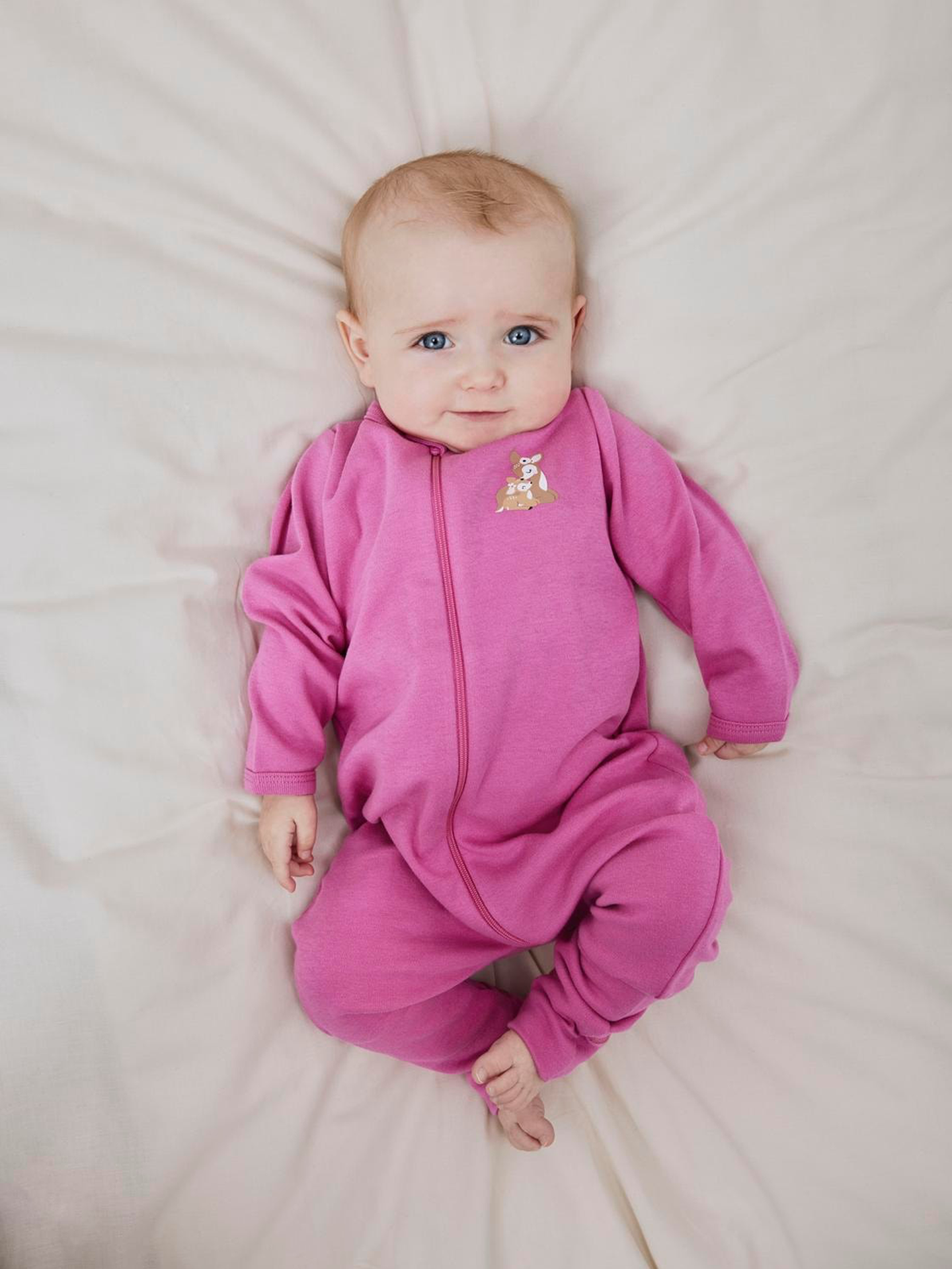 Nightsuit 2 Pack Zip Rose Deer
