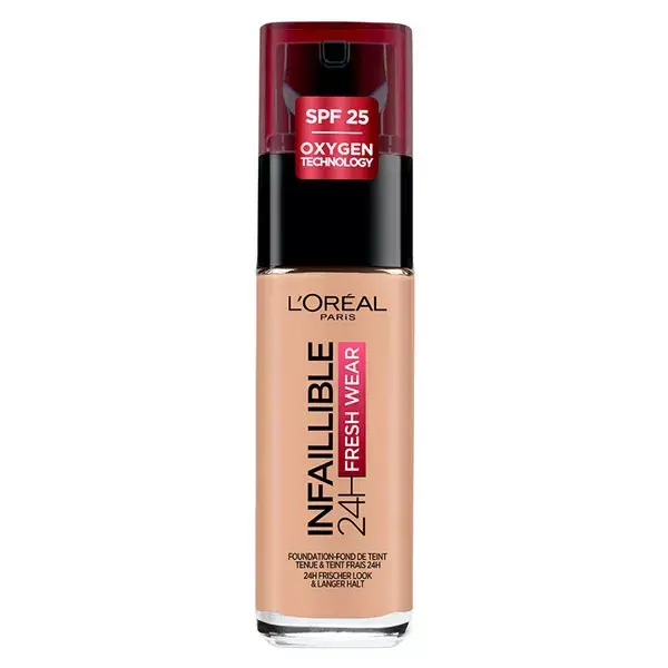 Base L'Oréal Paris Infallible 24h Freshwear nº 180 Areia Dourada 30ml