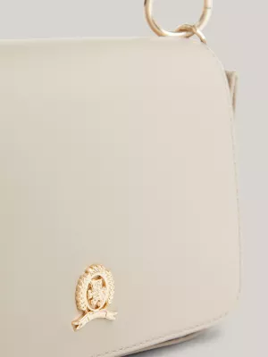 Bolsa transversal média TH Crest em couro