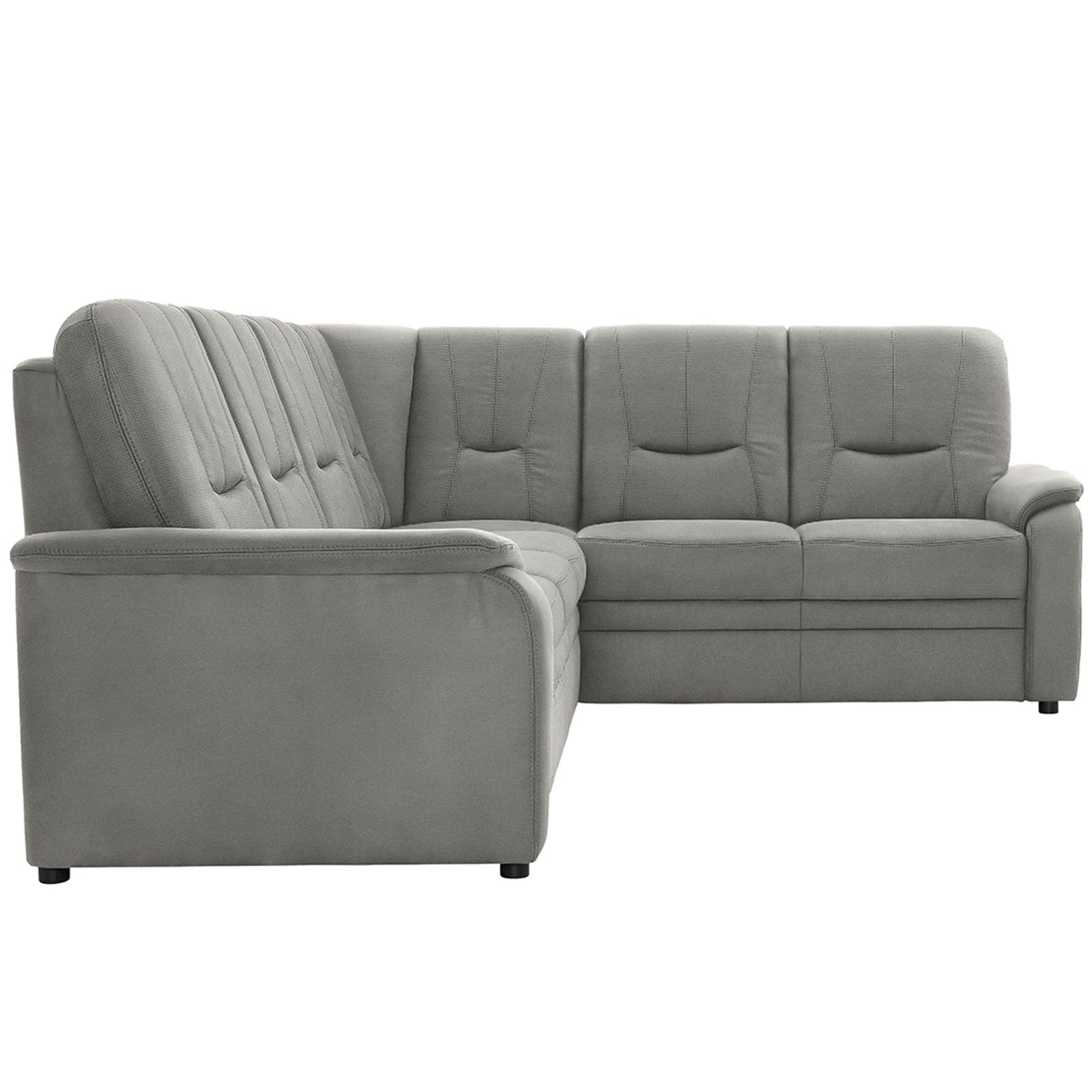 polsterpower Ecksofa - Belle silver - Basismodell - rechts