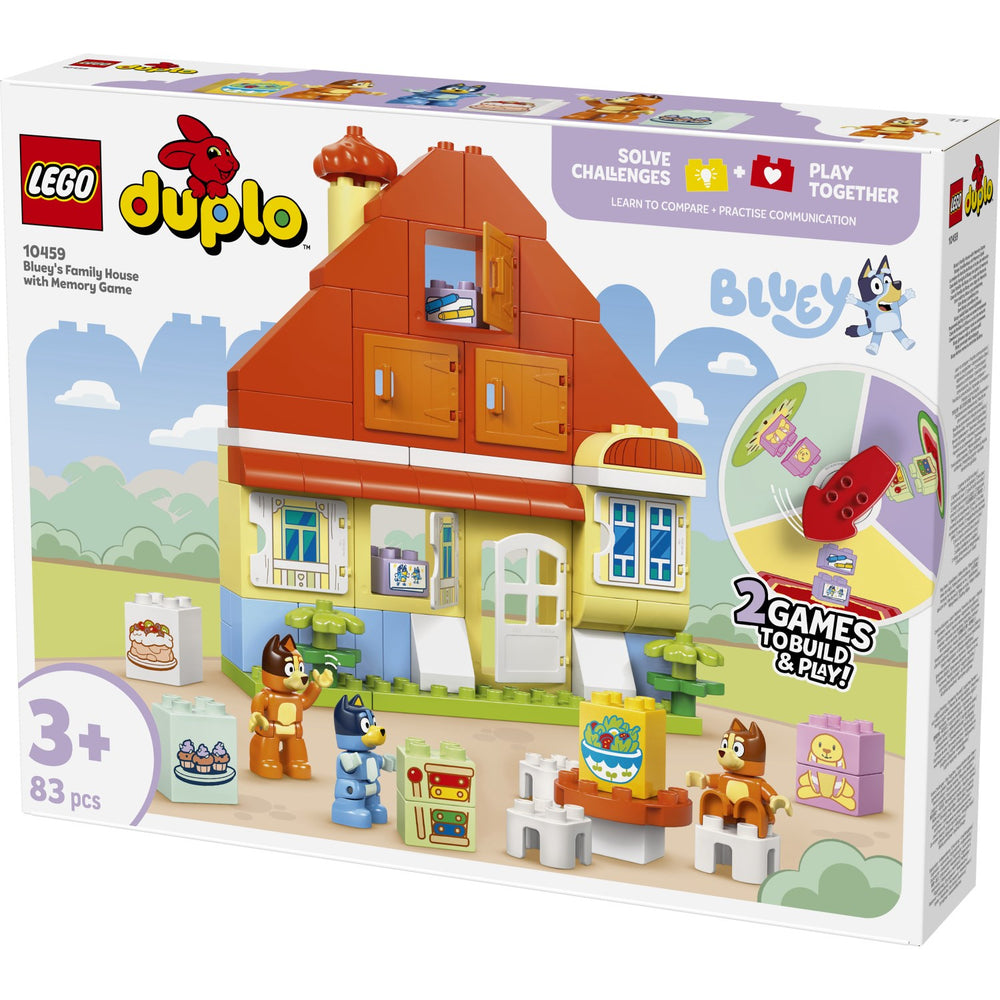 Køb LEGO® DUPLO Bluey - Blueys Families Hus Med Huskespil 10459
