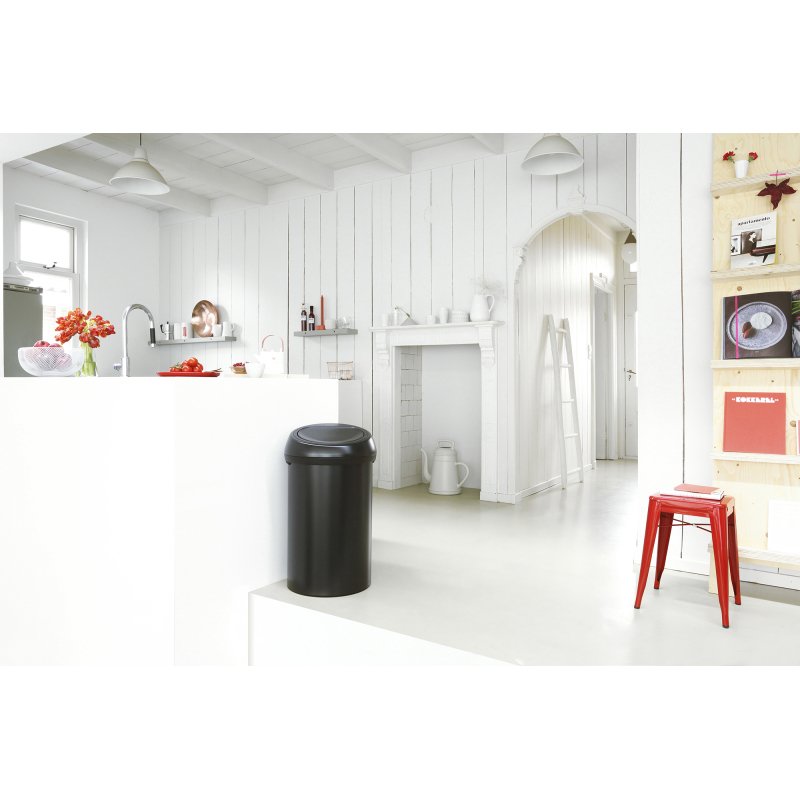 Poubelle 60 litres Brabantia Touch Bin ronde
