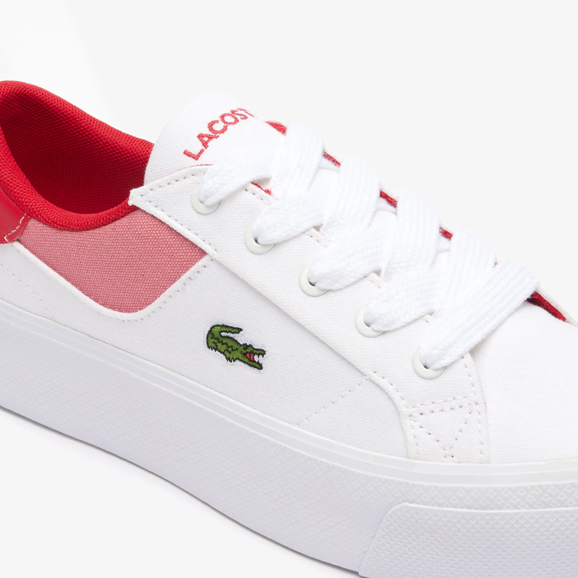 Damen-Sneakers Ziane Platform aus Leder Sneakers - Weiss - Lacoste - Damen
