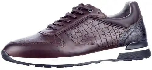 Oyama Berkelmans bruin croco - maat 47 sneaker bruin croco - maat 47 Calandschoen