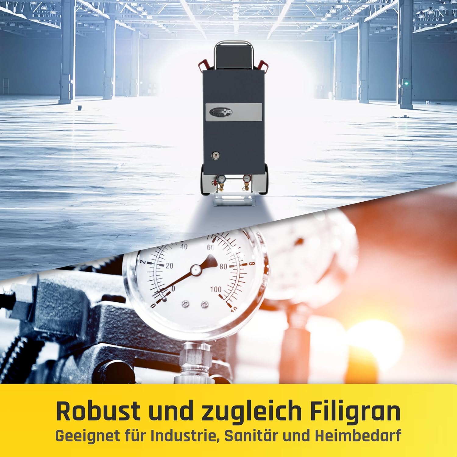 21e Classic Mobile Heizzentrale – Elektrische Bauheizung/Notheizung mit Leichtbauweise und Vollautomatischer Leistungsanpassung – 21 kW & 10,5 kW (Classic)