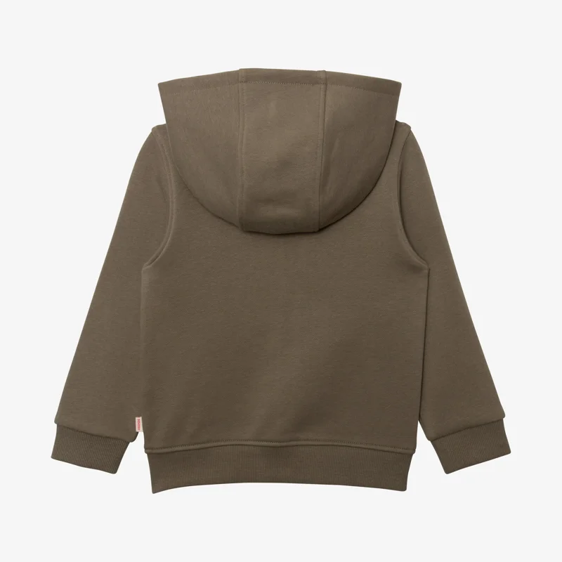 Cardigan bébé garçon message kaki en coton recyclé vert Catimini Vert