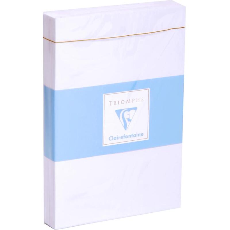 Paquet de 25 Enveloppes Blanches Doublées Triomphe C6 -114x162mm - Auto-adhésives - 130g/m2 - Blanc