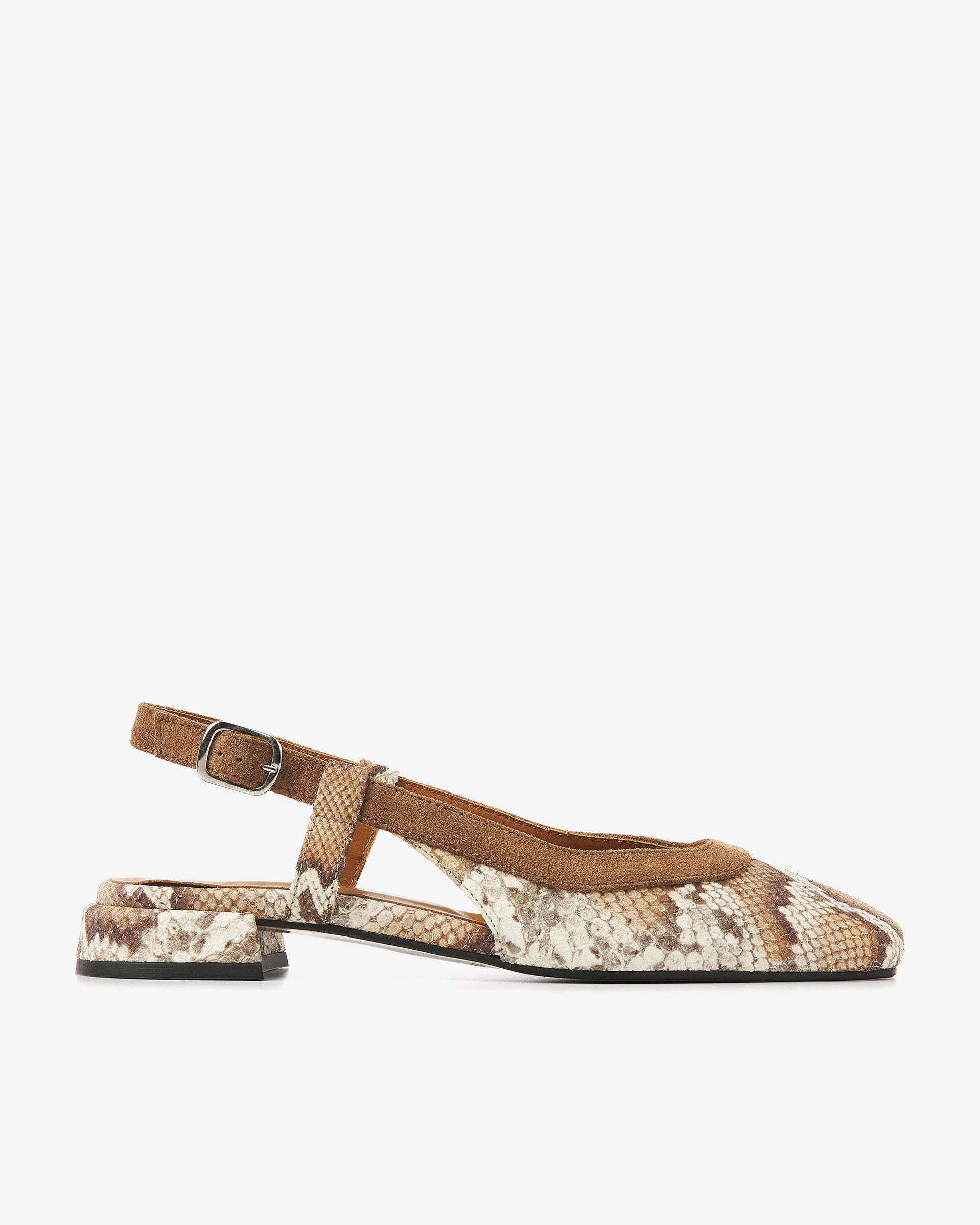 VIA VAI slangenprint slingbacks Julie Xena