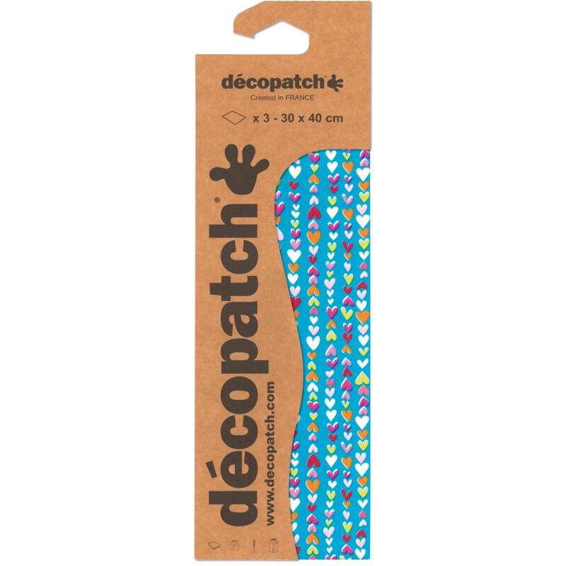 Pochette 3 Feuilles Identiques Ref 410 - Bleu