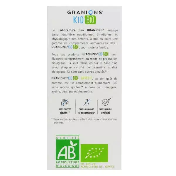 Granions Kid Orgânico Apetite 125ml