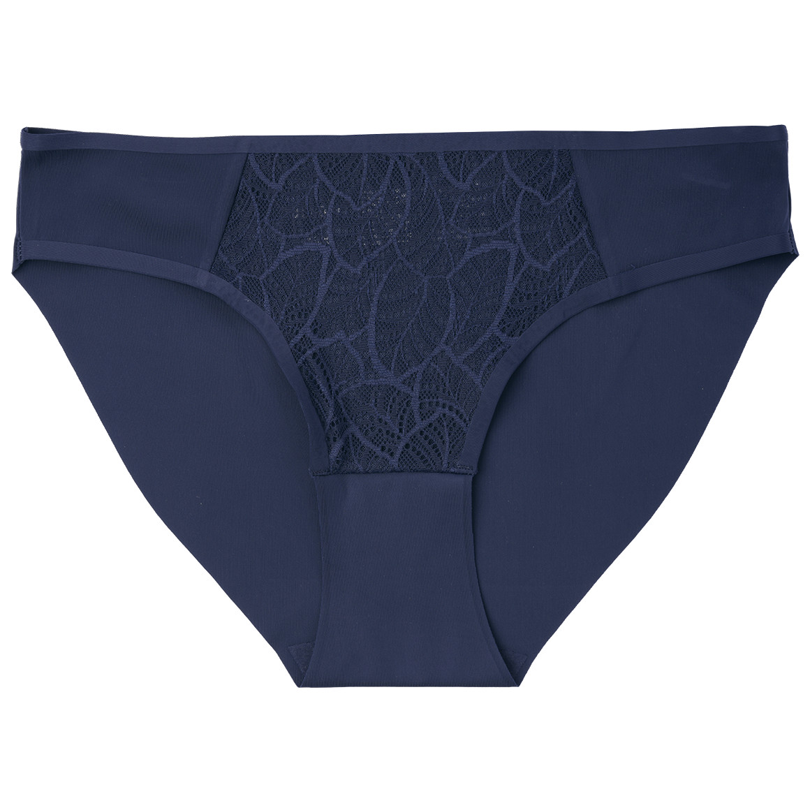 Gina Benotti Damen Seamless-Slip mit Spitzeneinsatz dunkelblau