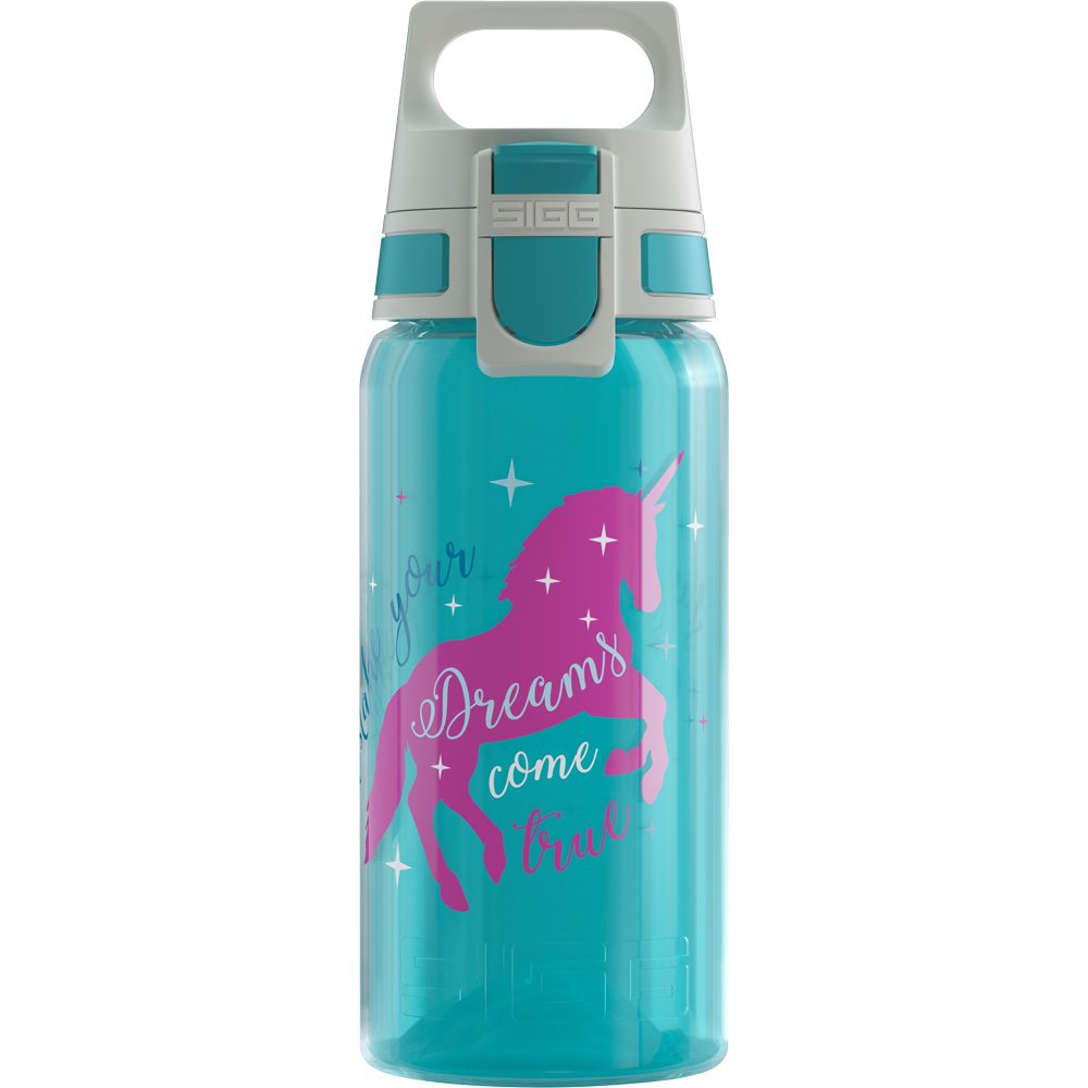 Sigg VIVA ONE 0.5L Trinkflasche Kinder Unicorn türkis