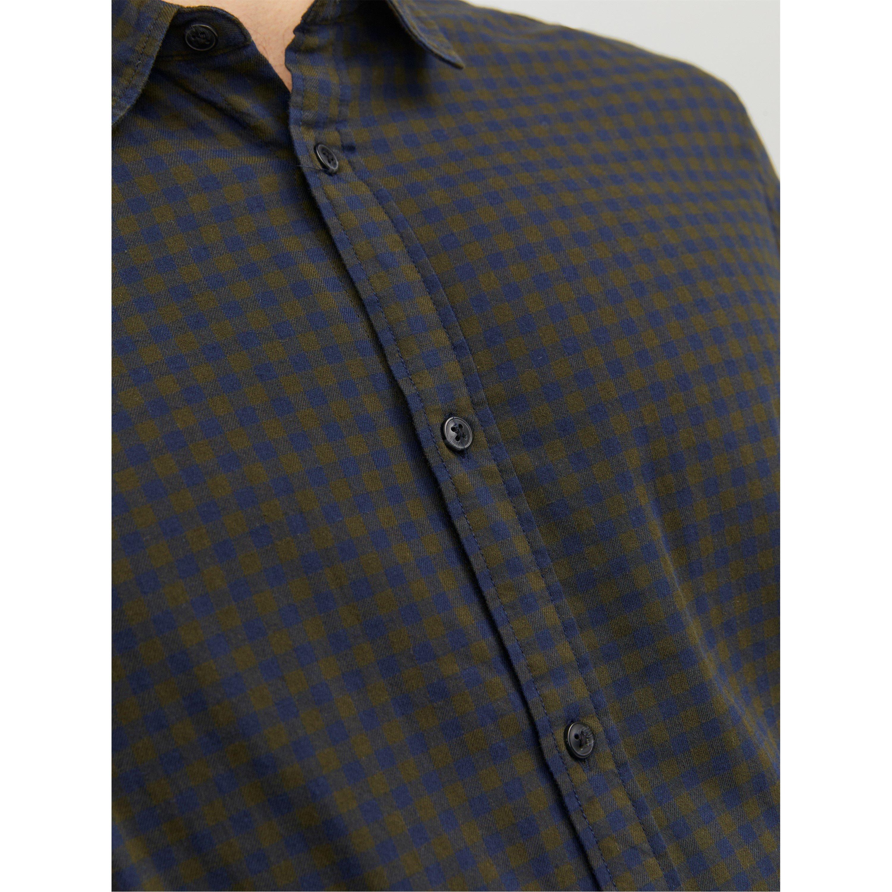 Jack and Jones Gingham Long Sleeve Shirt Mens