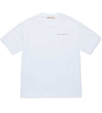 Marni T-Shirt - Weiß m. Tasche