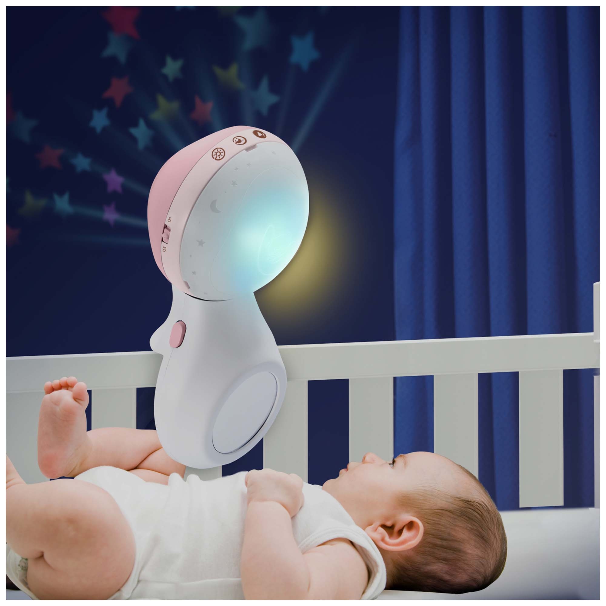 Infantino Musical Mobile projector roze - projectors - Prénatal
