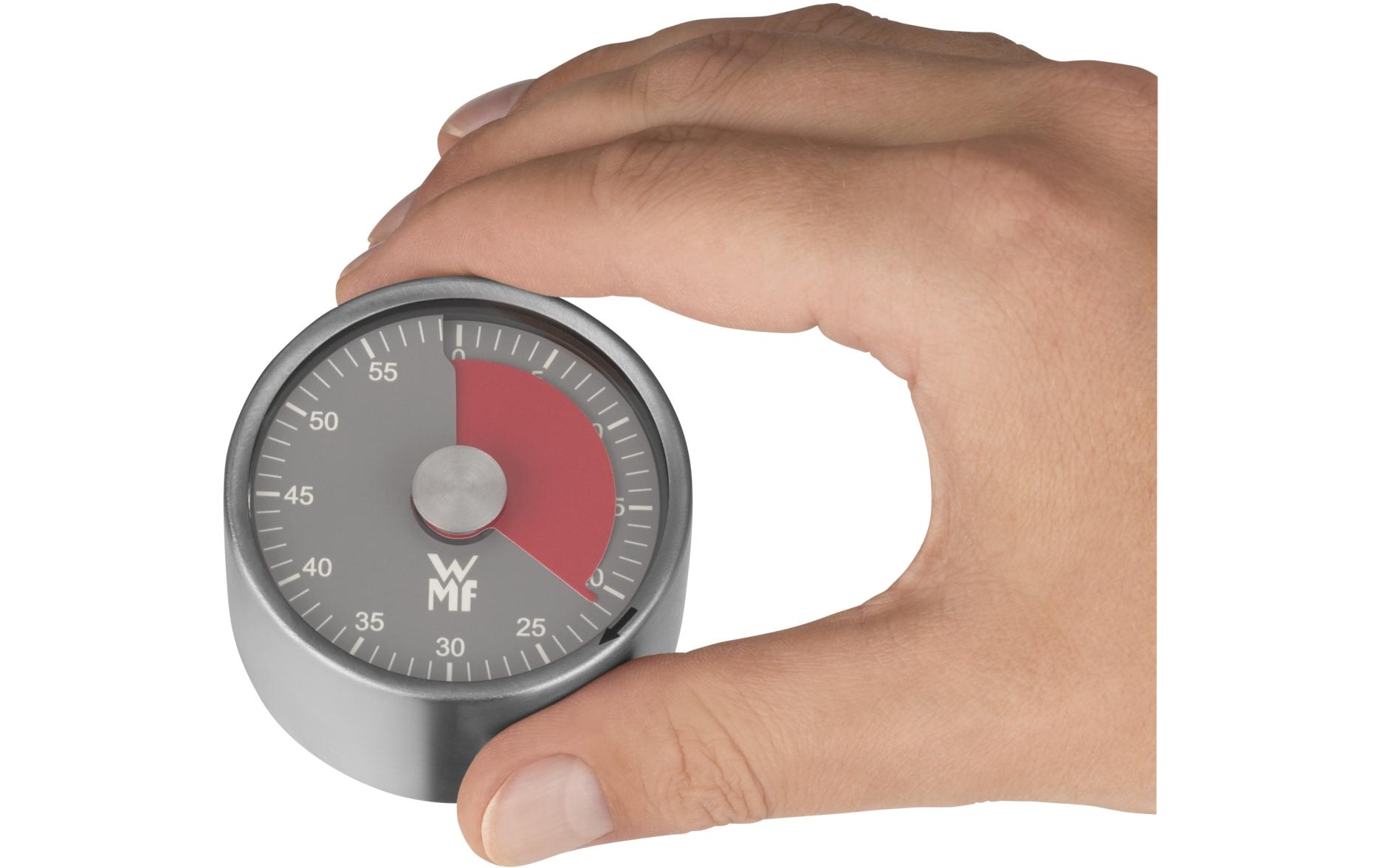Küchentimer Schwarz/Silber mattPäziser Kurzzeitmesser mit magnetischer Halterung