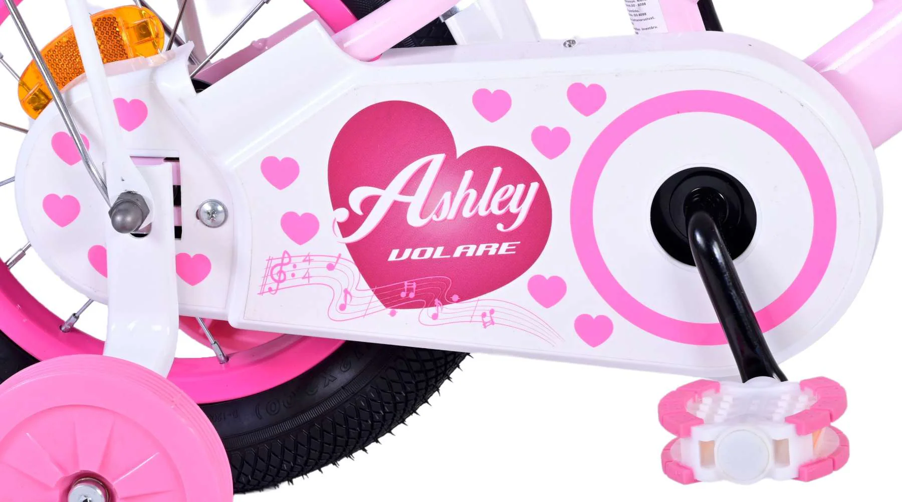 Kinderfahrrad Ashley Fahrrad für Mädchen 12 Zoll Kinderrad in Rosa