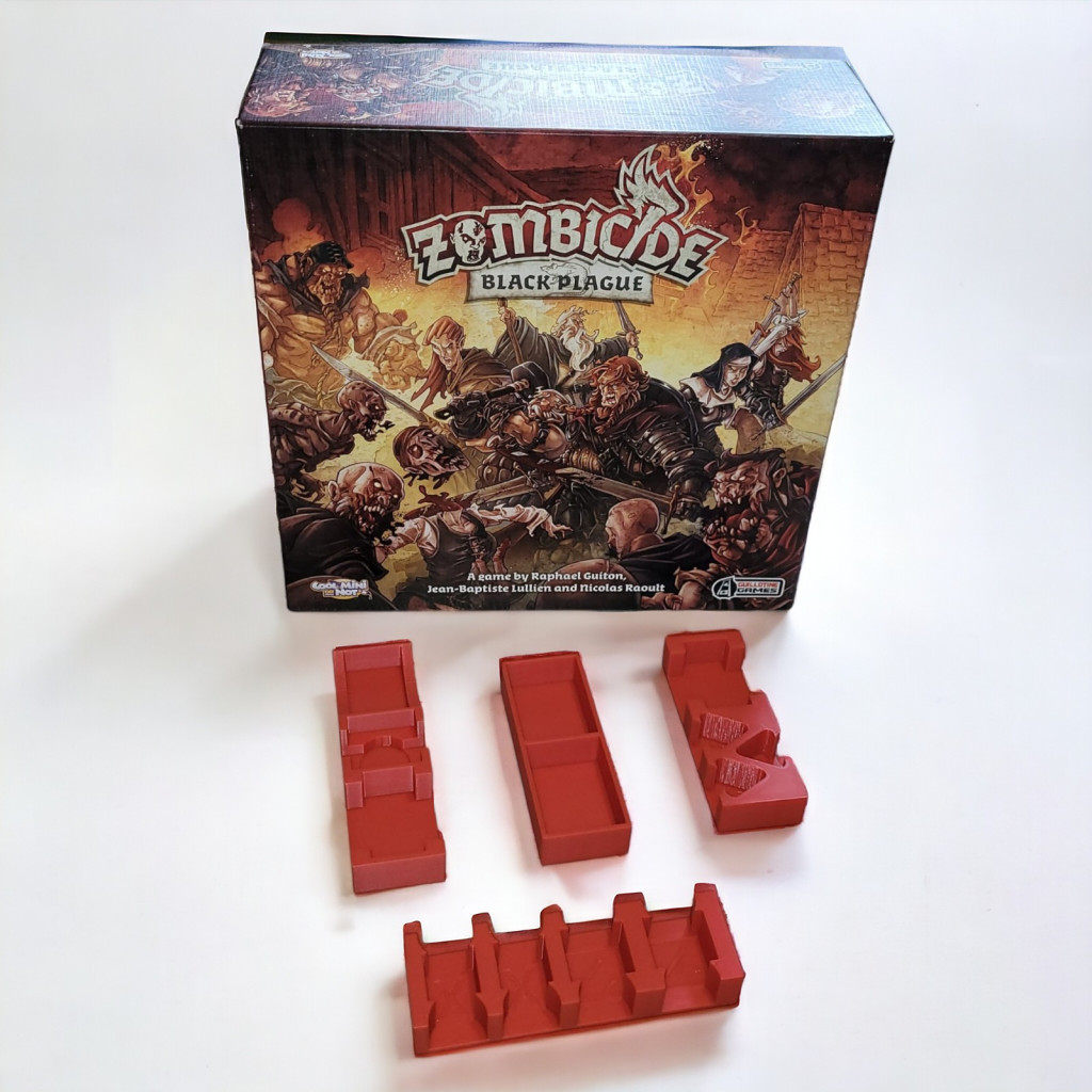 Zombicide - Black Plague : Rangement insert rouge compatible