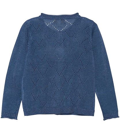 Creamie Cardigan - Strik - Vintage Indigo