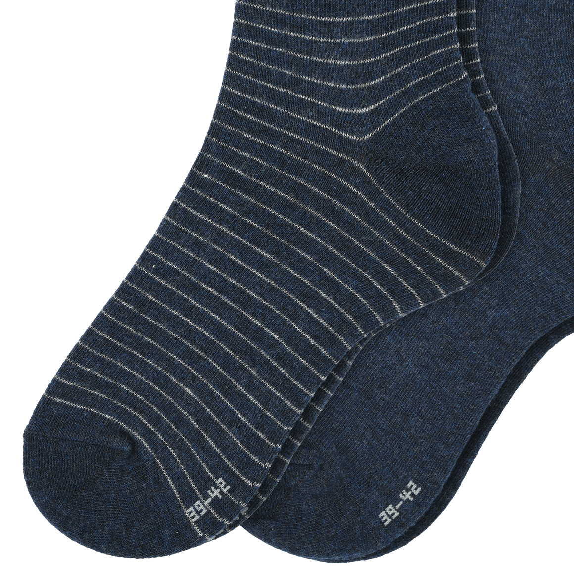VanVaan 2 Paar Herren Socken aus Baumwoll-Mix dunkelblau