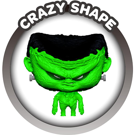 Splats head horrorserie 11 cm – flere varianter - assorteret