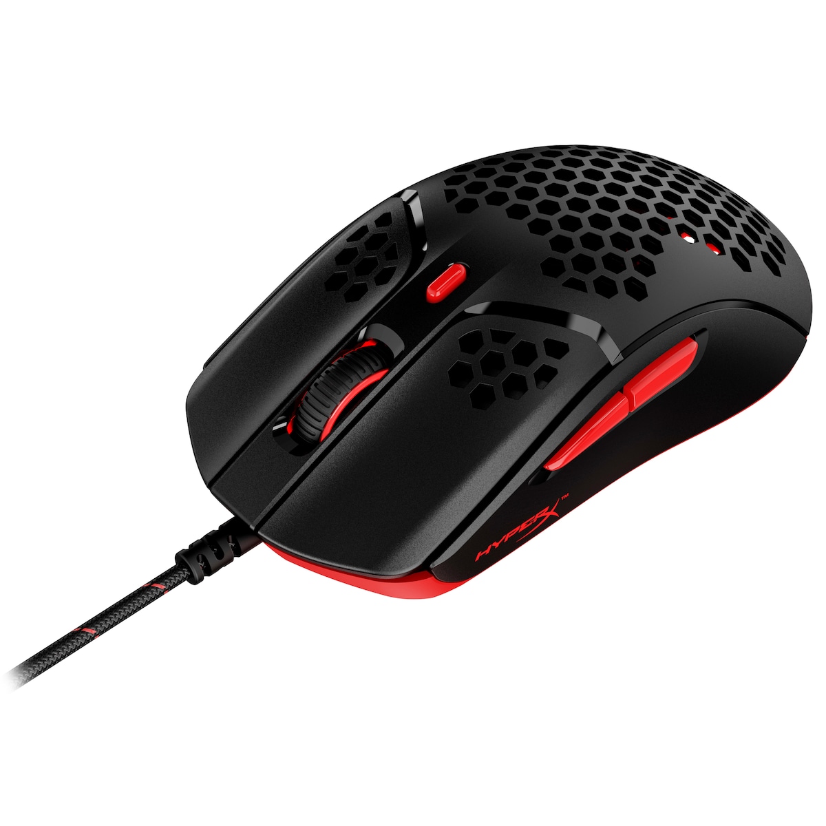 HyperX Pulsefire Haste gamingmus (sort/rød)