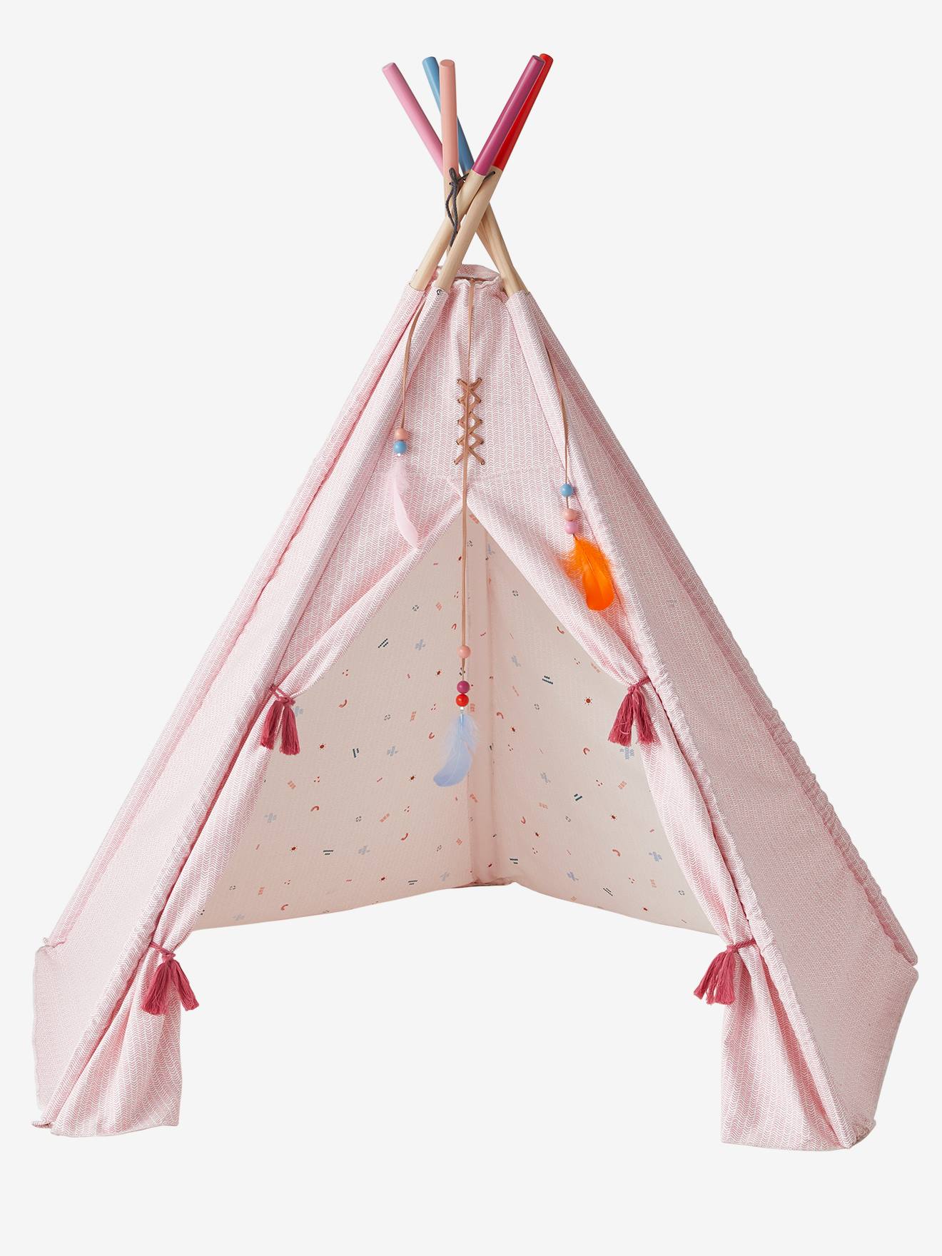 Tenda indígena reversível rosa