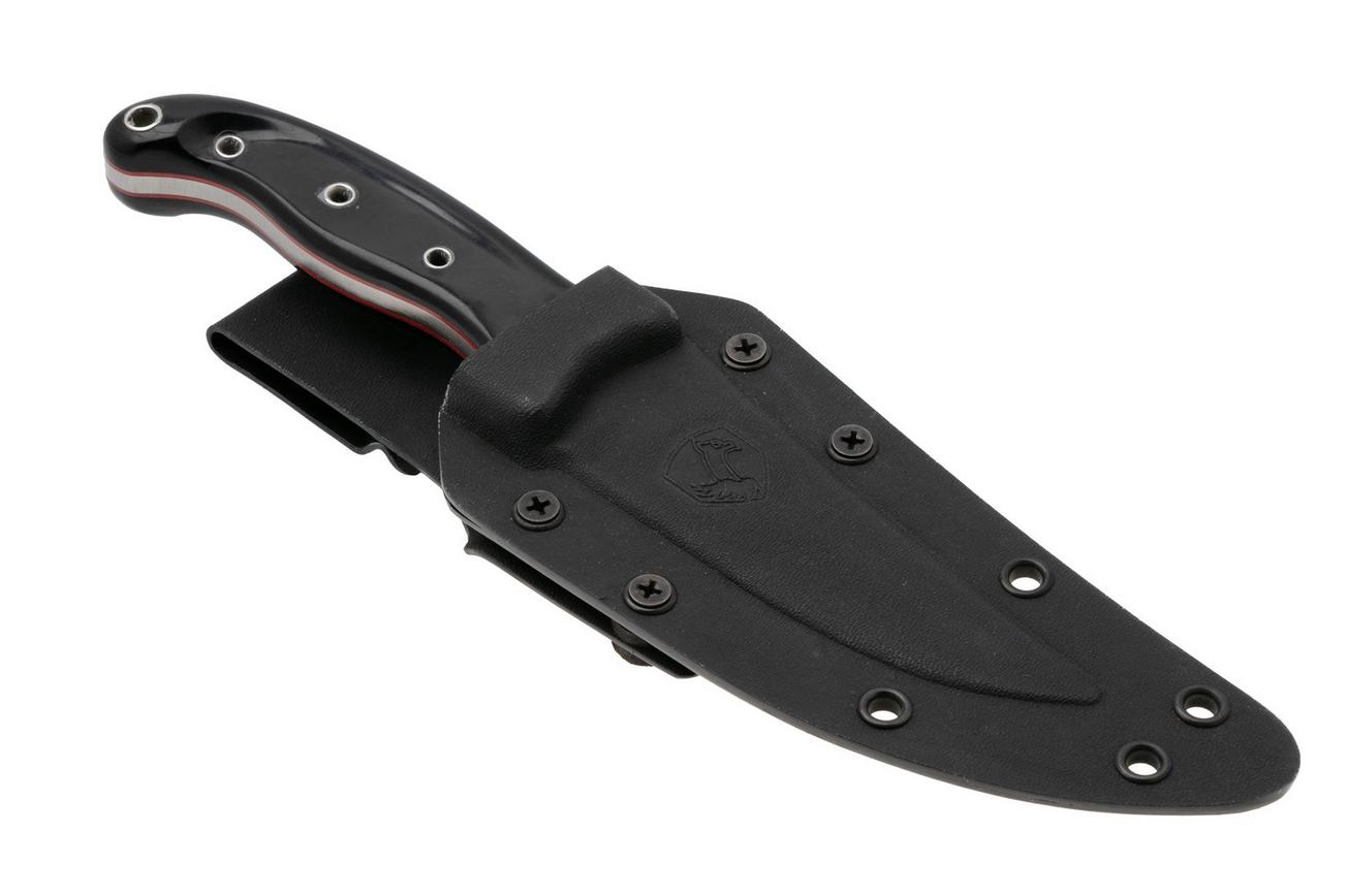 Condor Pandur CTK1818-4.52HC, Natural 1075 Carbon Steel, Black Paper Micarta, vaststaand mes, Tony Lennartz design