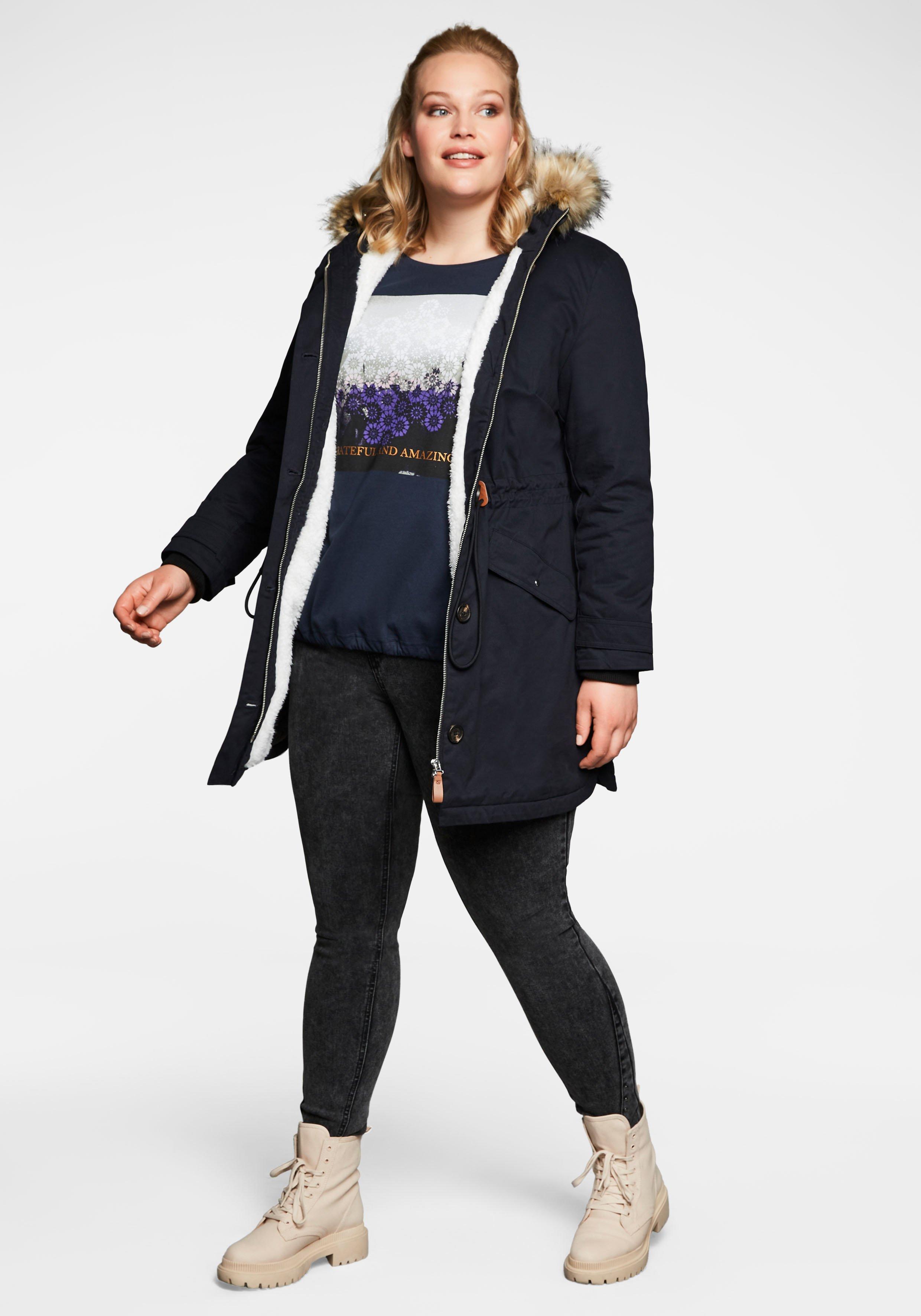 Parka mit Kapuze und Teddyfutter
